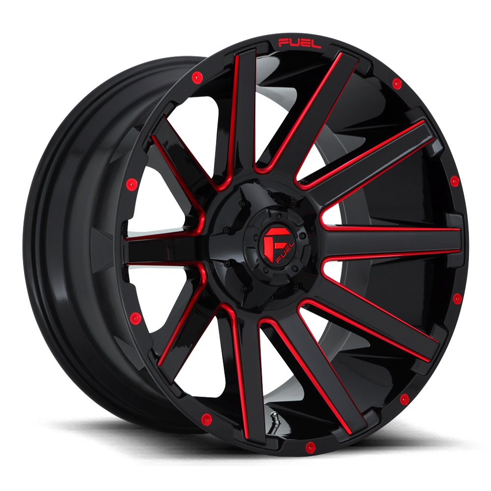 CONTRA D643 - BLACK MILLED RED thumbnail