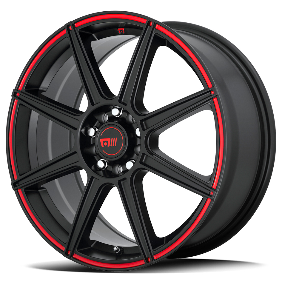 CS8 MR142 - SATIN BLACK RED GROOVE thumbnail