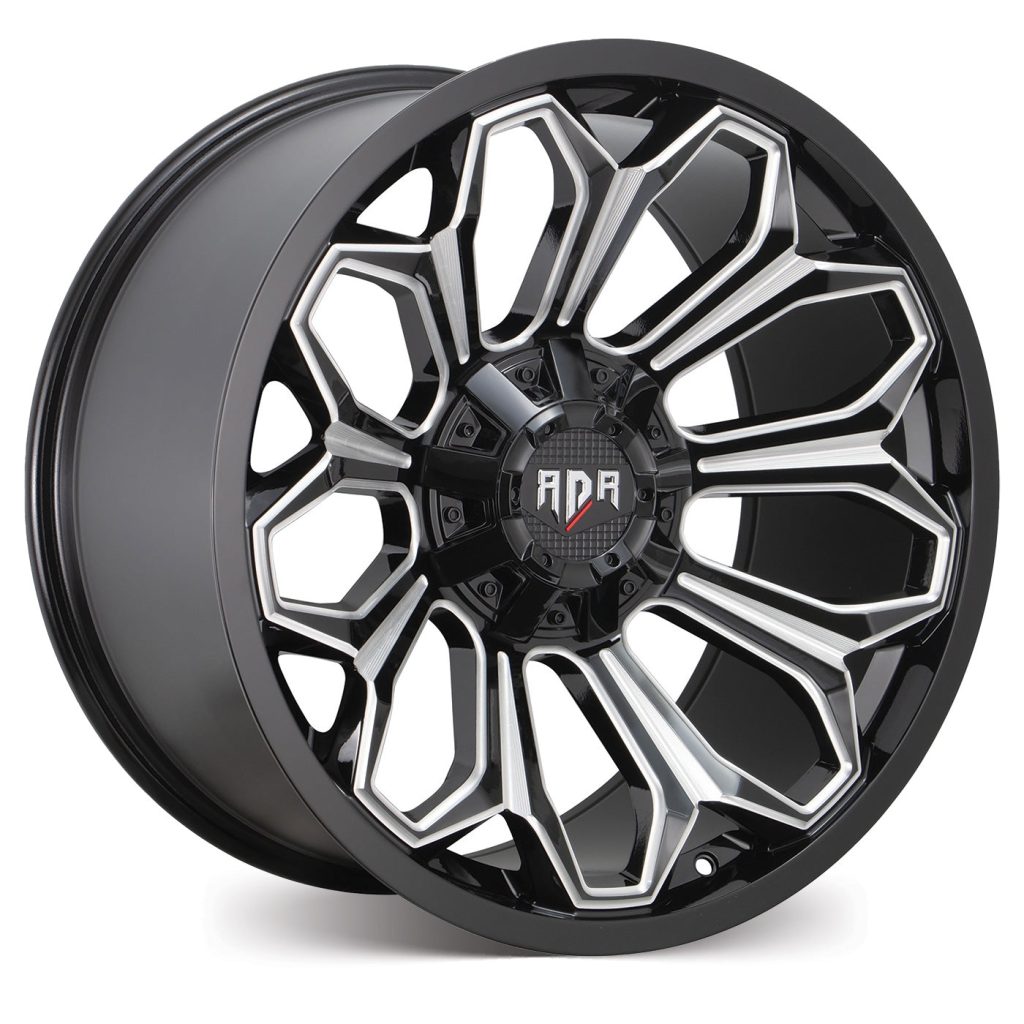 RD52 – Gloss Black w/Machined Face & Milled Spoke