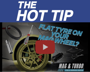 Learn how to change a flat tyre when you have yourself those rockin; mag wheels.