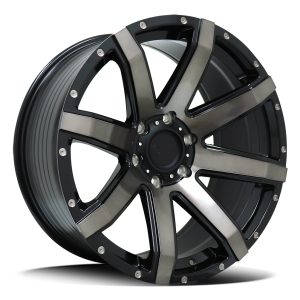 STILETTO – SATIN BLACK DARK GREY TINT