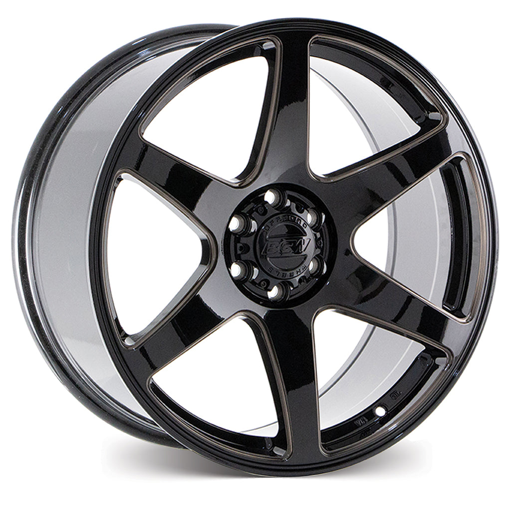 CARTEL – Gloss Black w/Tinted Milled Spokes